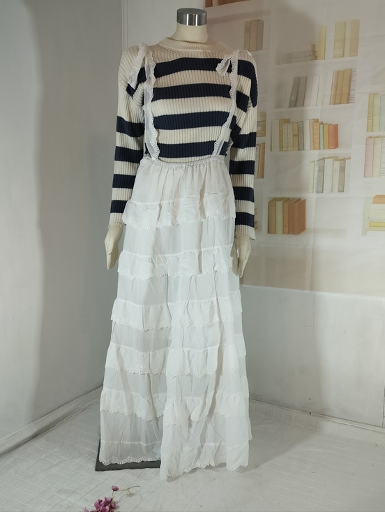 & Other Stories Other - White Ruffle Maxi Skirt